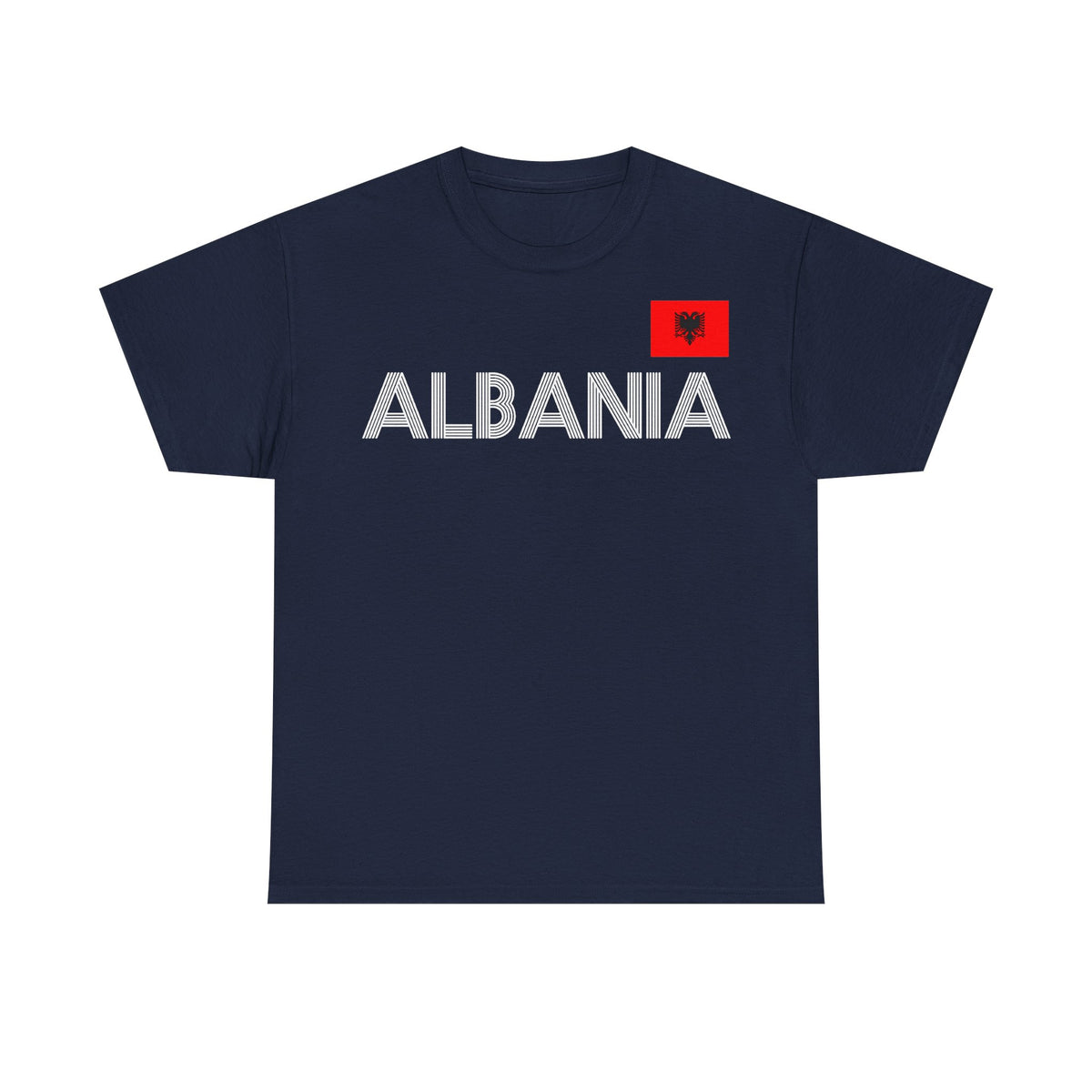 Camiseta unisex de Albania, escudo albanés, bandera, águila, fútbol, aficionado, deporte