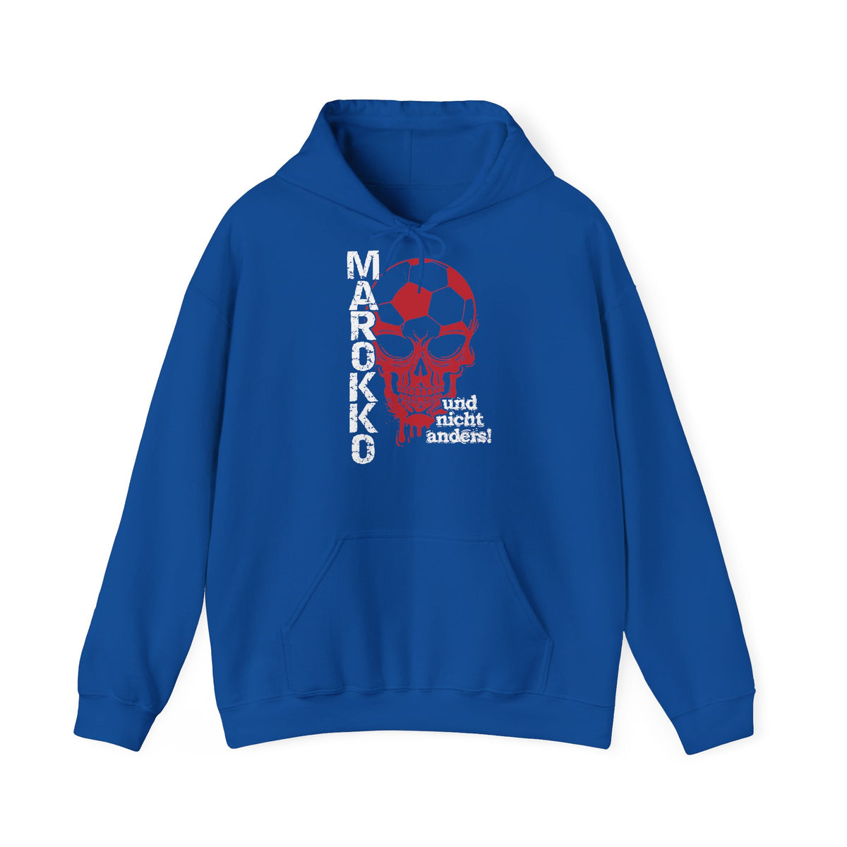Stemma del Marocco Bandiera del Marocco Orgoglio Tifoso di calcio Sport Idea regalo - Felpa con cappuccio unisex