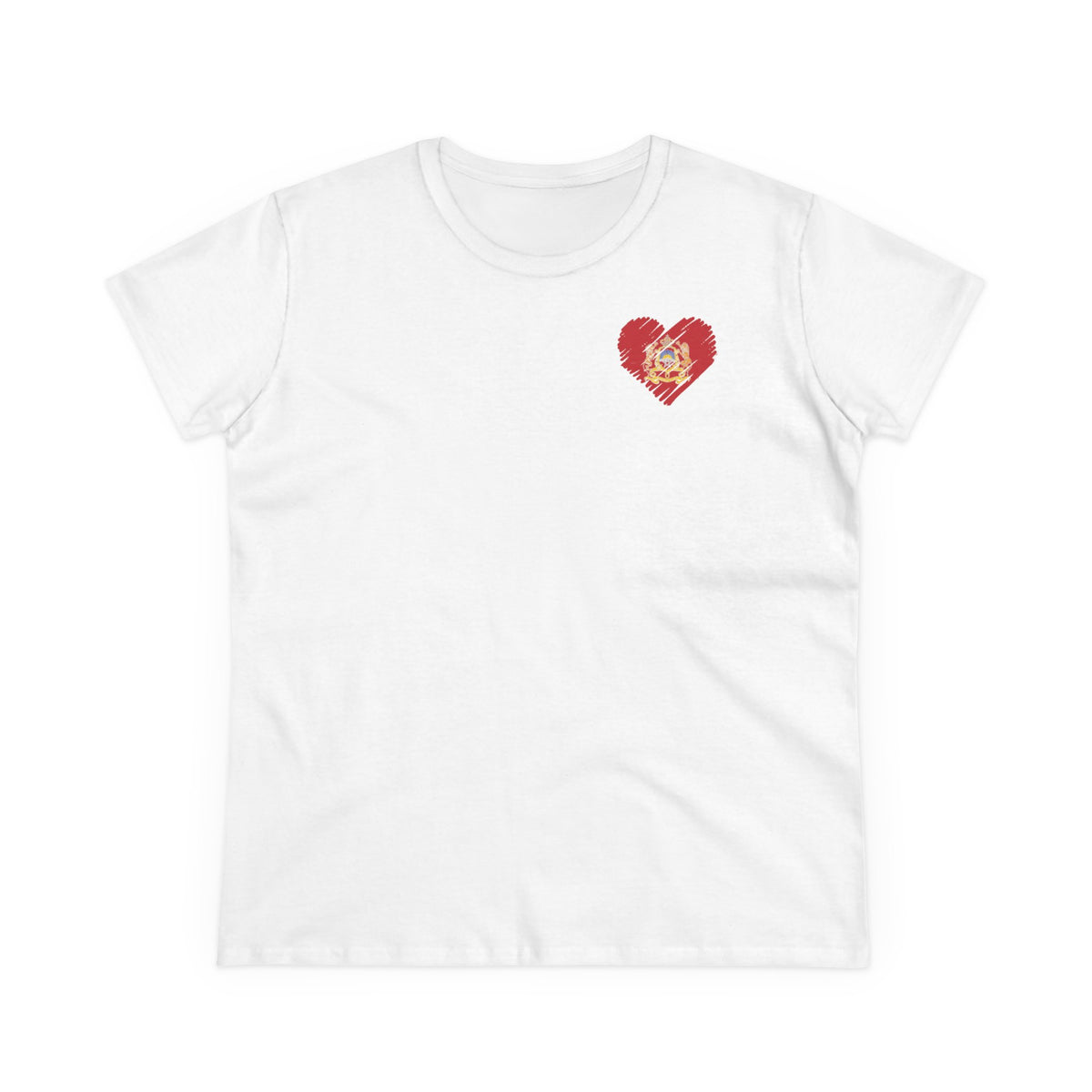 Escudo de Marruecos, bandera de Marruecos, orgullo, aficionada al fútbol y al deporte, idea de regalo - Camiseta para mujer