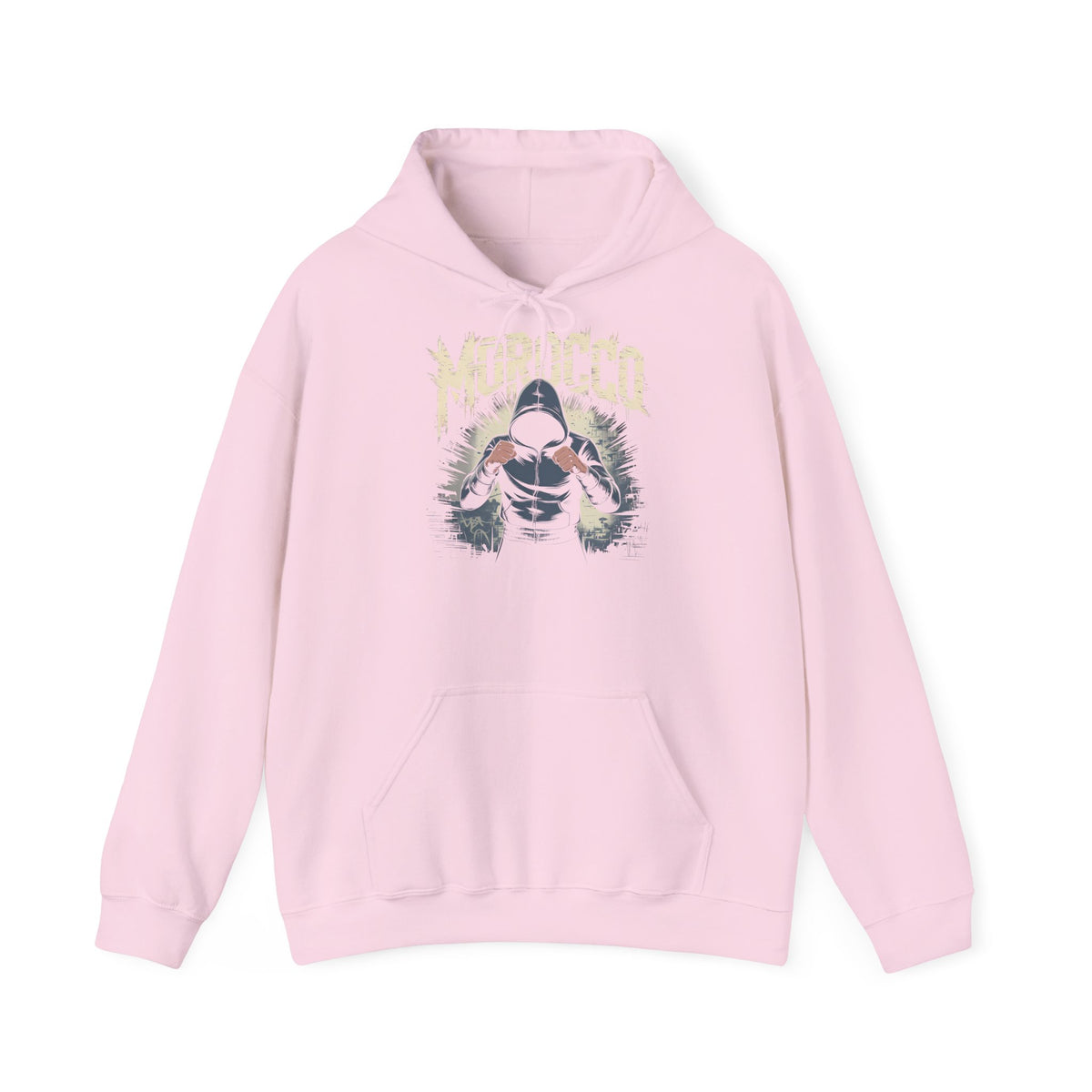 Stemma hooligan del Marocco, bandiera del Marocco, tifoso di calcio, sport, idea regalo - Felpa con cappuccio unisex