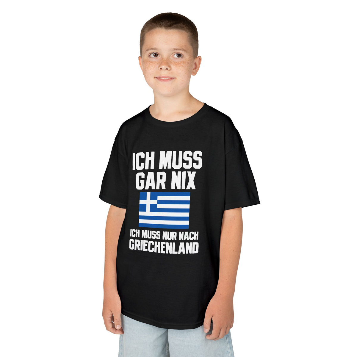 Greece Griechenland Flagge Wappen Heimat Fußball Sport Fan Geschenkidee - Für Kinder & Jugendliche Unisex T-Shirt