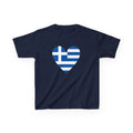 Greece Griechenland Flagge Wappen Heimat Fußball Sport Fan Geschenkidee - Für Kinder & Jugendliche Unisex T-Shirt