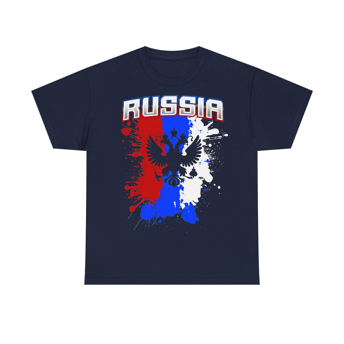 Rusia Rusia Moscú águila bandera escudo regalo deporte aficionado moda - Camiseta unisex