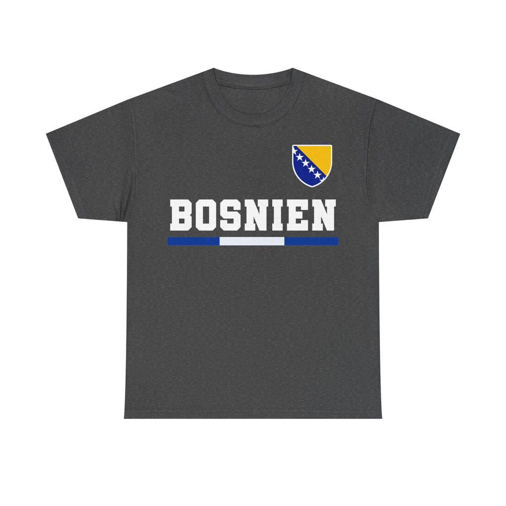 Bosnia Wappen Flagge Stolz Heimat Fußball fan Geschenkidee - Unisex T-Shirt