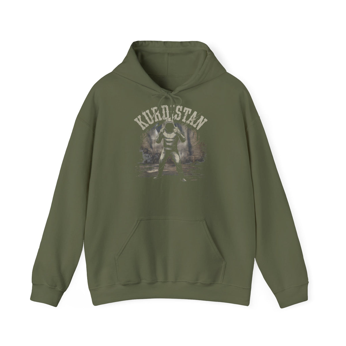 Kurdistan hooligan patria orgoglio stemma bandiera sport calcio tifoso regalo - Felpa con cappuccio unisex