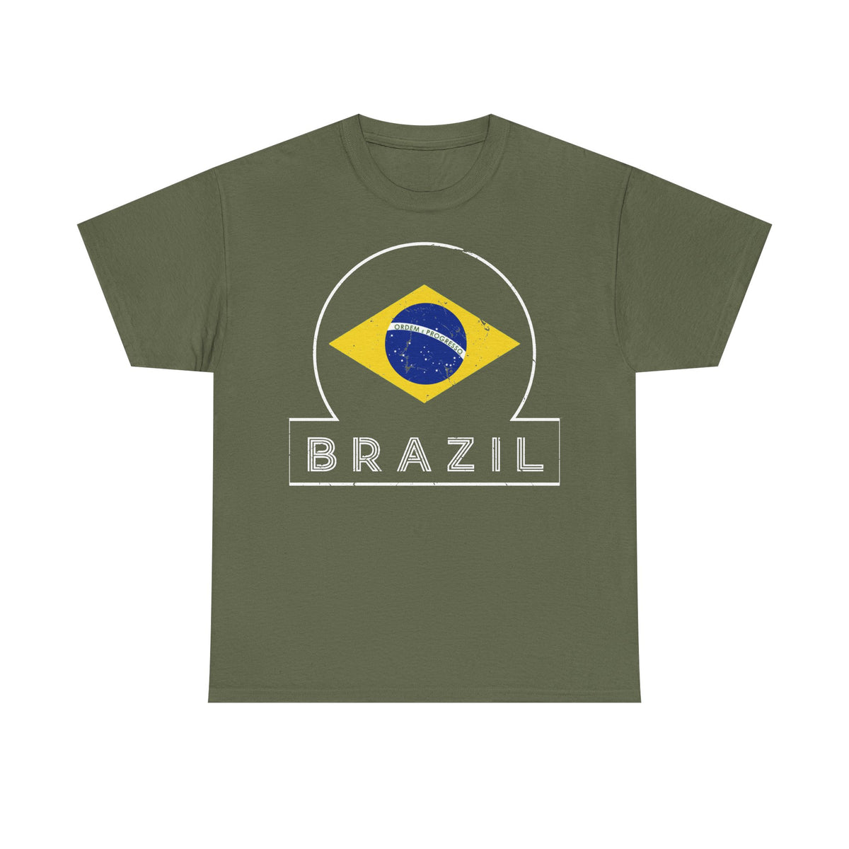 Brazil Brasilien Wappen Flagge Sport Fan Fußball Geschenkidee - Unisex T-Shirt