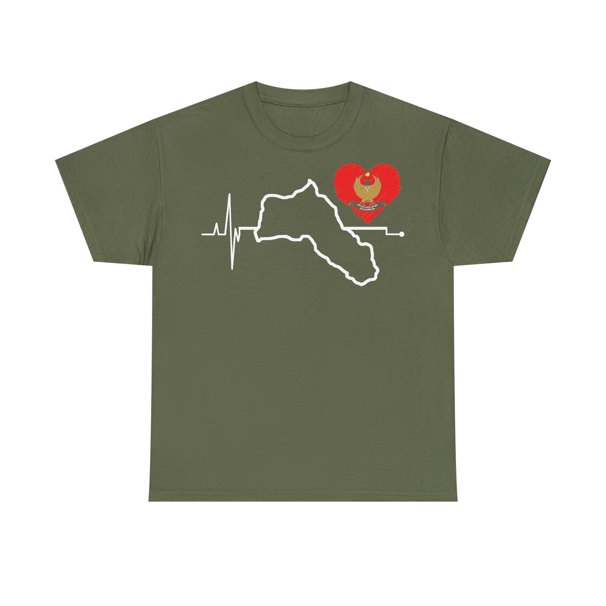 Kurdistán Azadi Escudo Bandera Patria Newroz Regalo - Camiseta unisex