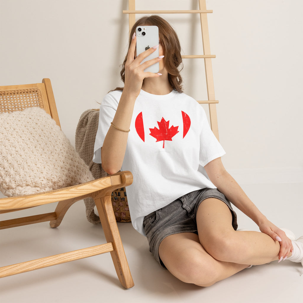 Canada Kanada Wappen Flagge Fan Sport Fußball Geschenkidee - Unisey T-Shirt