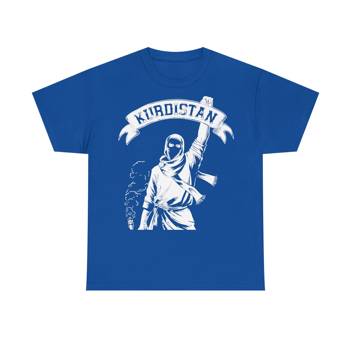 Camiseta unisex con escudo, bandera y regalo para los aficionados del Kurdistán: Azadi, patria