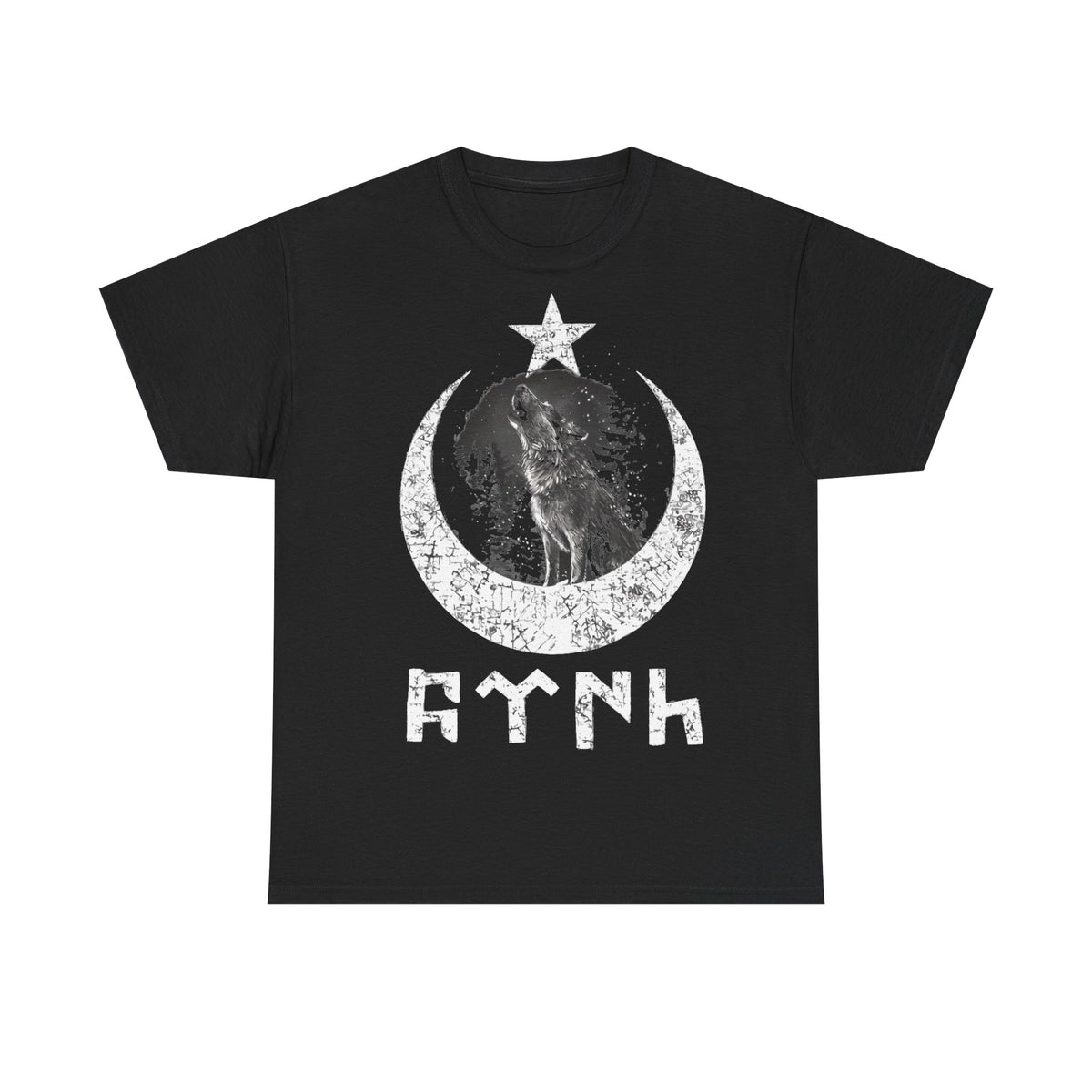 Türkiye Ay Yildiz Wolf Mitternacht Geschenkidee Göktürk - Unisex T-Shirt
