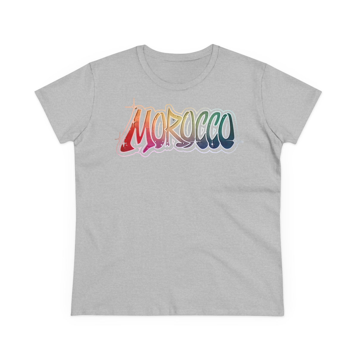 Escudo de Marruecos, bandera de Marruecos, orgullo, aficionada al fútbol y al deporte, idea de regalo - Camiseta para mujer