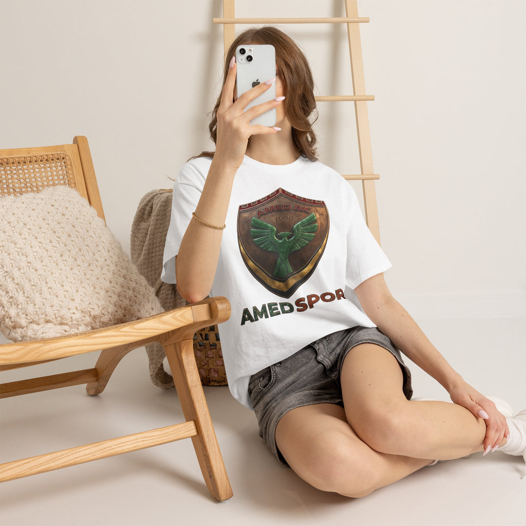 Edel Wappen Amedspor SK 1990 Fan Fußball Geschenkidee - Unisex T-Shirt