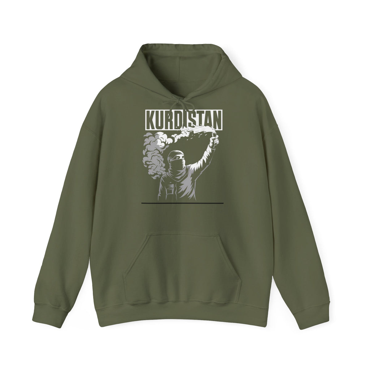 Kurdistan hooligan patria orgoglio stemma bandiera sport calcio tifoso regalo - Felpa con cappuccio unisex