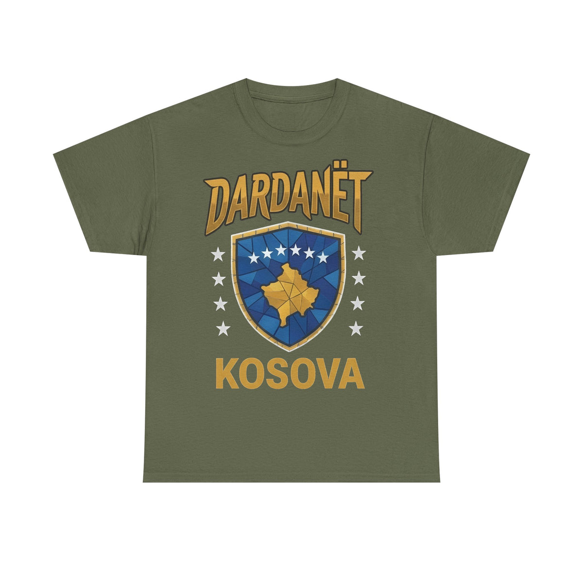 Dardanät Kosova Escudo Bandera Noble Escudo - Camiseta unisex