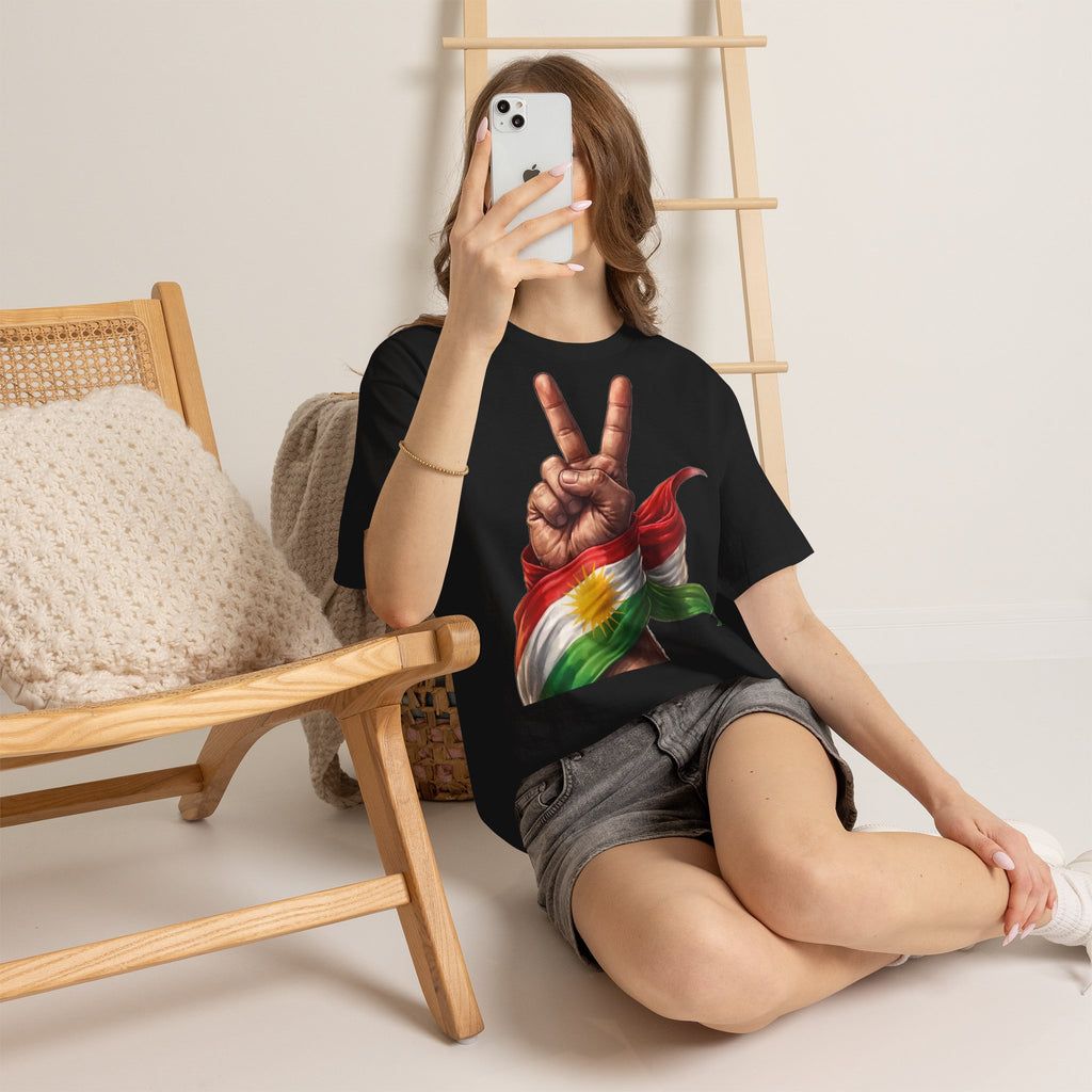 Kurdistan Peace Flagge Wappen - Unisex T-Shirt
