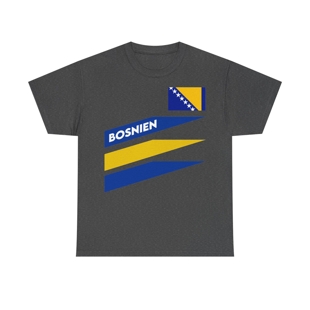 Bosnia Wappen Flagge Stolz Heimat Fußball fan Geschenkidee - Unisex T-Shirt