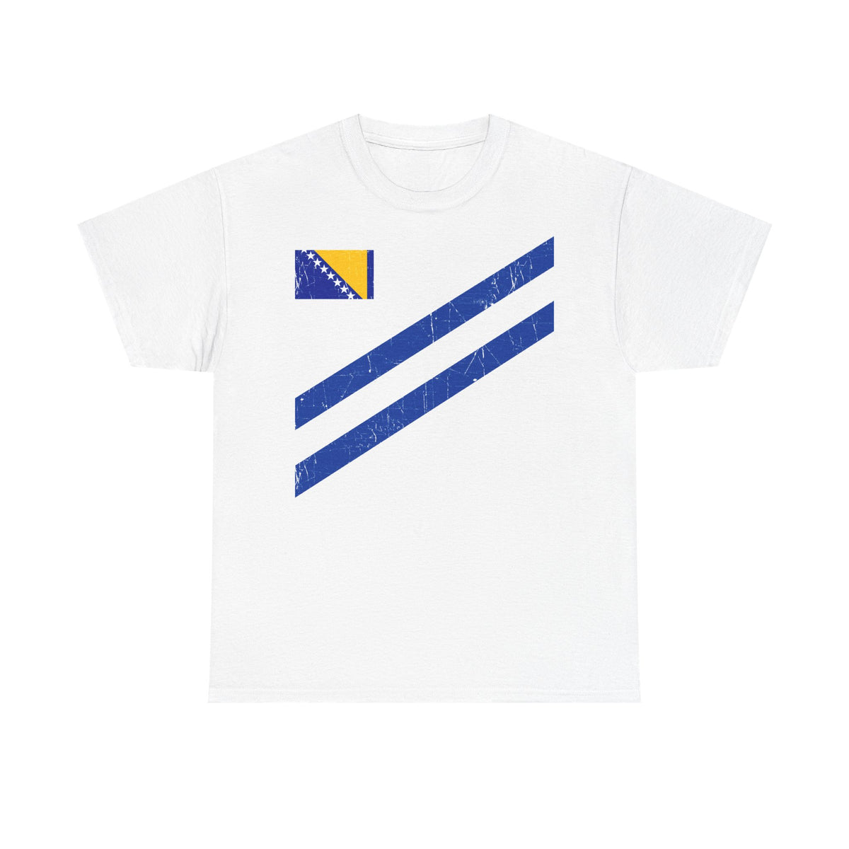 Bosnia Wappen Flagge Stolz Heimat Fußball fan Geschenkidee - Unisex T-Shirt
