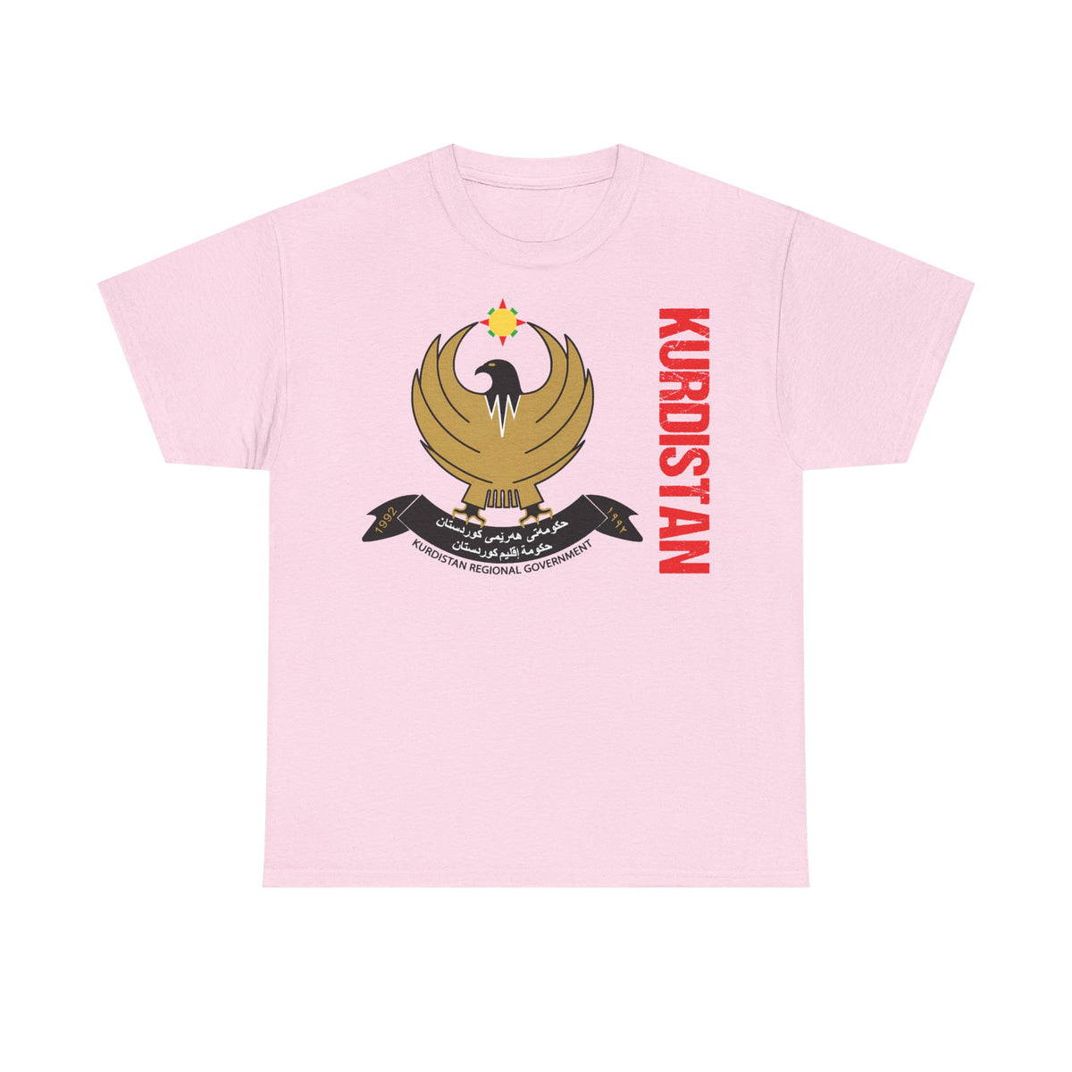 Kurdistán Azadi Escudo Bandera Patria Newroz Regalo - Camiseta unisex