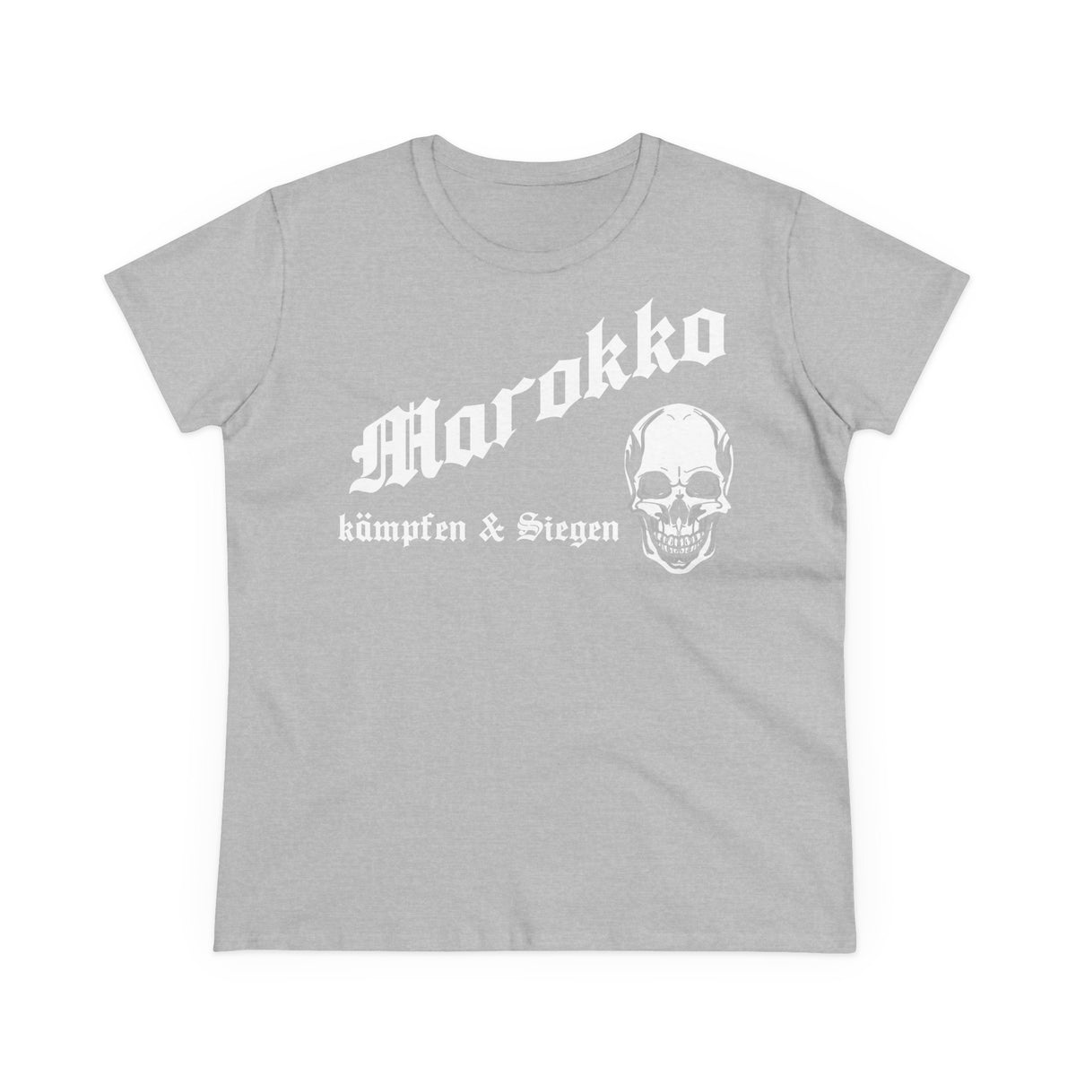 Escudo de Marruecos, bandera de Marruecos, orgullo, aficionada al fútbol y al deporte, idea de regalo - Camiseta para mujer