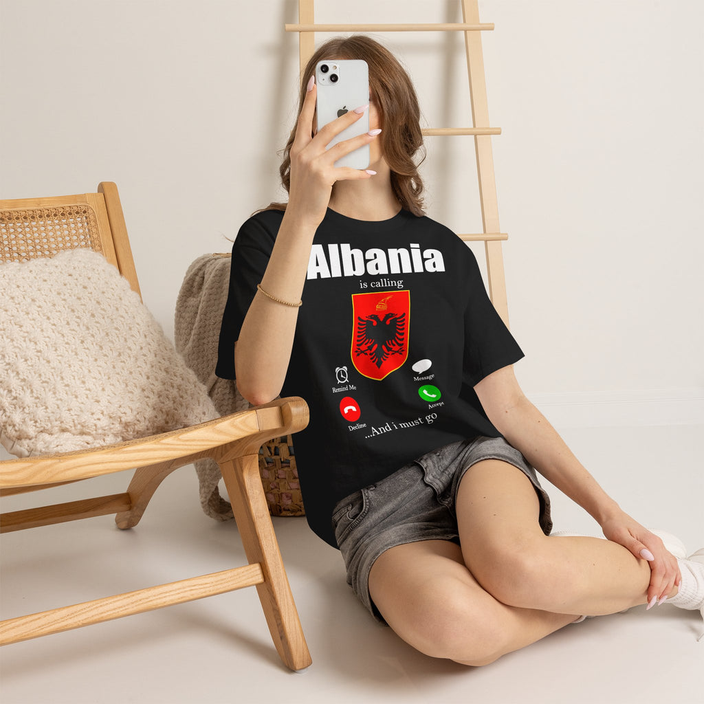 Albania Wappen Shqiptar Flagge Adler Fußball Fan Sport Unisex T Shirt