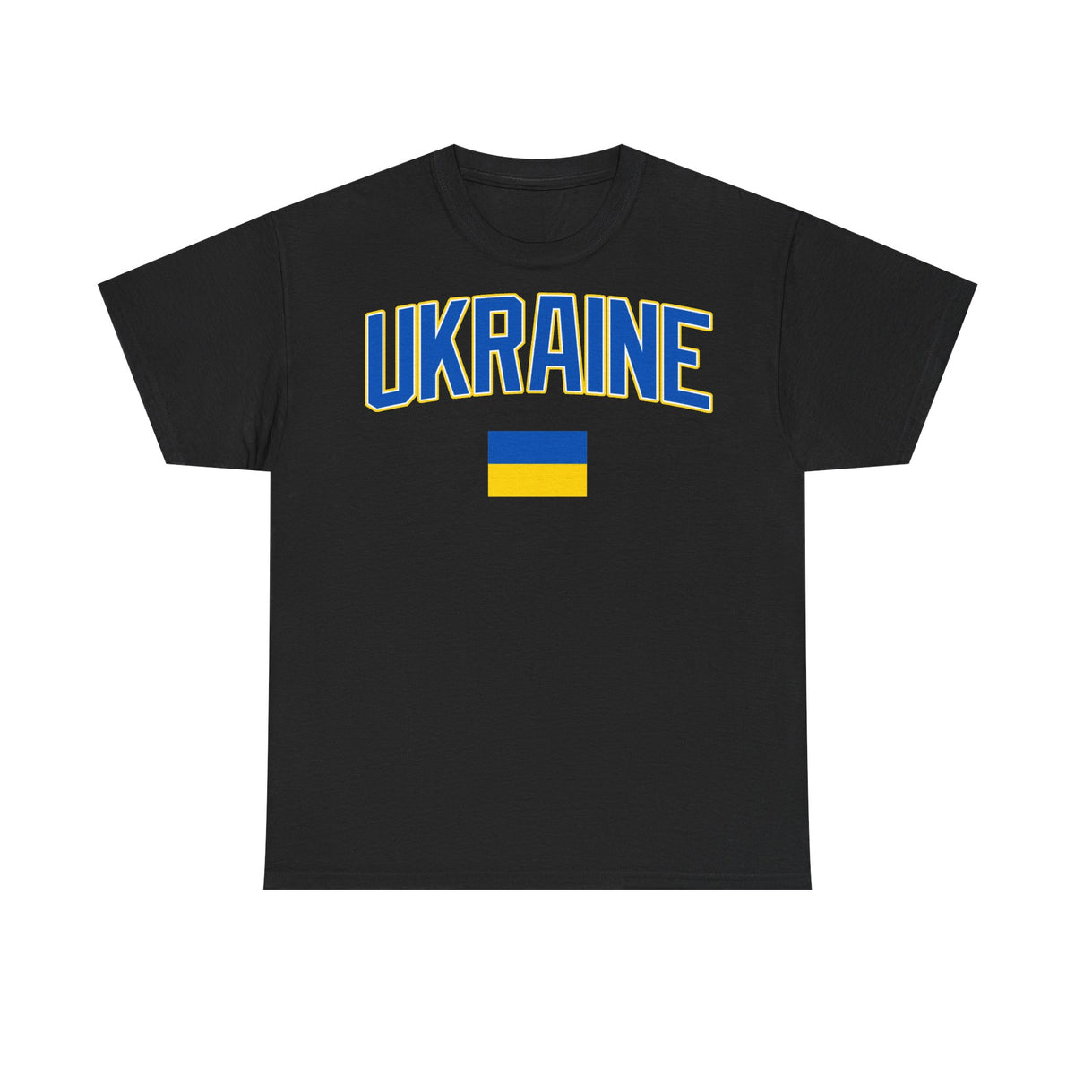 Bandera de Ucrania escudo idea de regalo afición al deporte moda vintage - Camiseta unisex