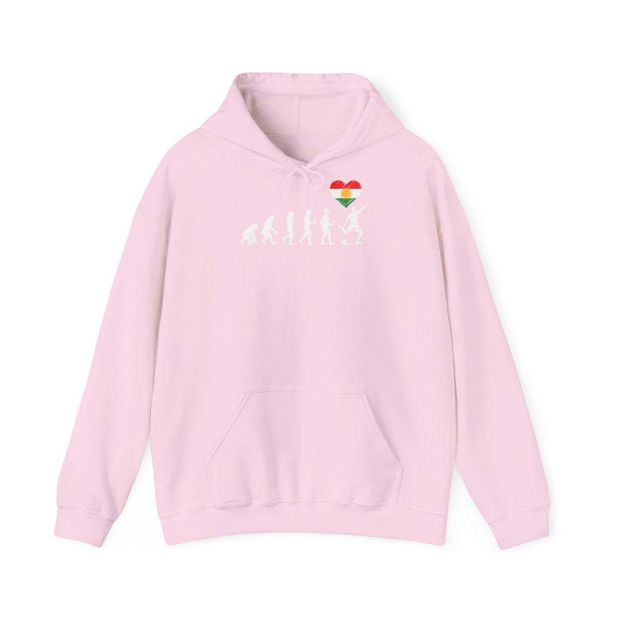 Kurdistan patria orgoglio stemma bandiera sport calcio regalo per tifosi - felpa con cappuccio unisex