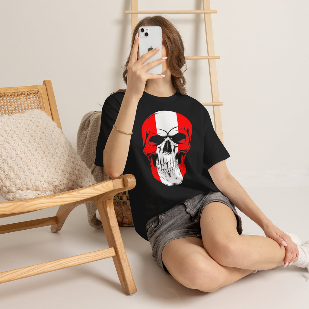 Canada Kanada Hooligan Wappen Flagge Fan Sport Fußball Geschenkidee - Unisey T-Shirt