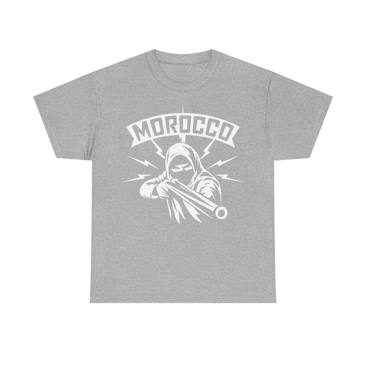 Escudo de hooligan de Marruecos Bandera de Marruecos Fútbol Aficionado Deporte Idea de regalo - Camiseta unisex