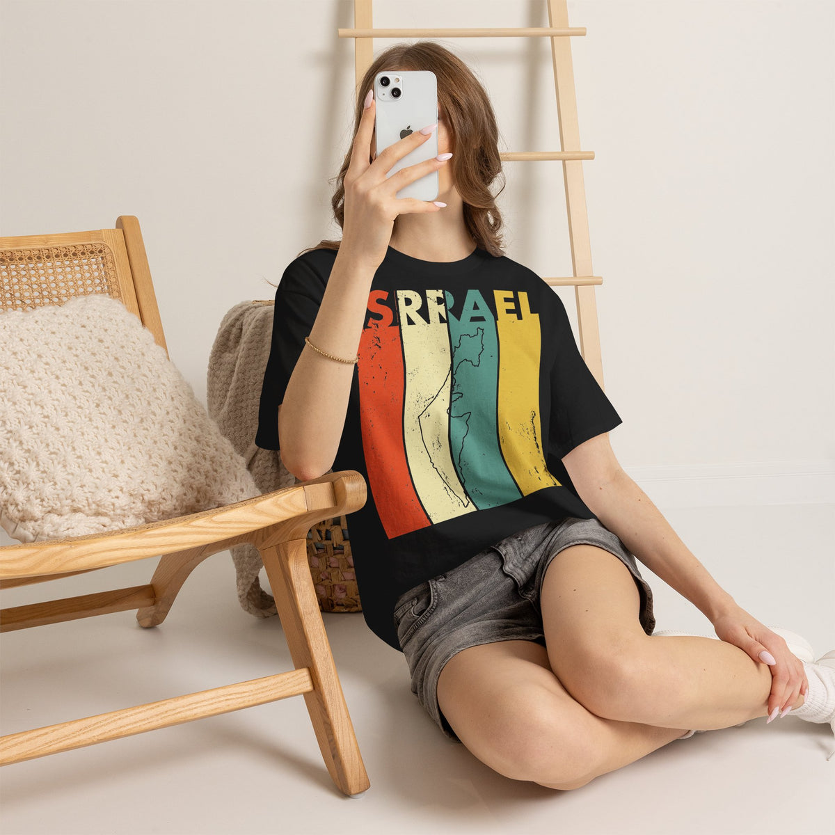 Israel Wappen Flagge Fan Geschenkidee Fashion - Unisex T-Shirt