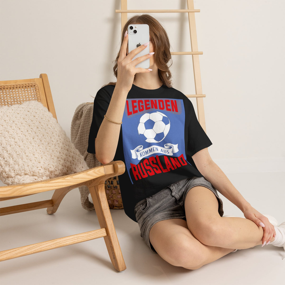 Russia Russland Moscaw Adler Flagge Wappen Geschenk Sport Fan Fashion - Unisex T-Shirt