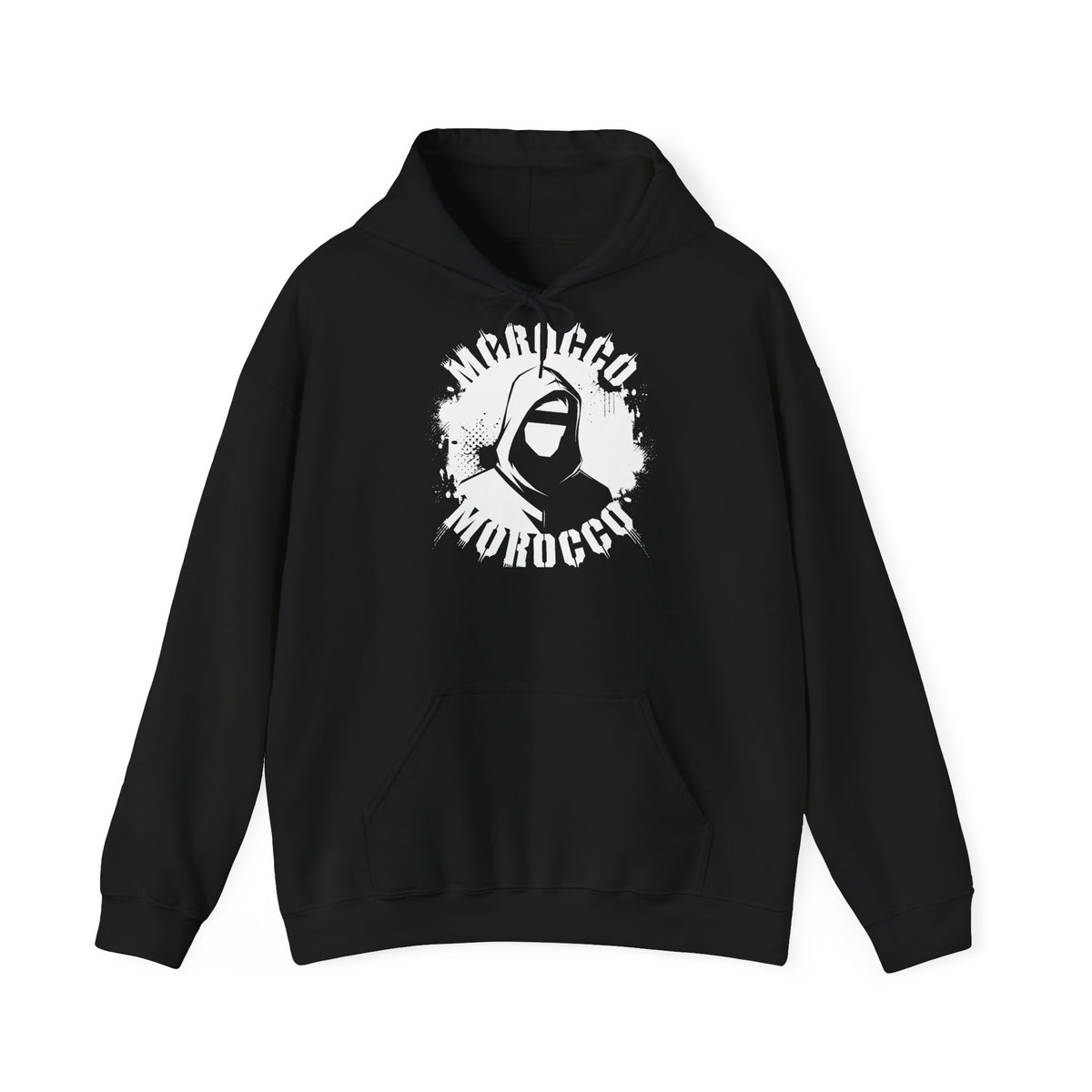 Stemma hooligan del Marocco, bandiera del Marocco, tifoso di calcio, sport, idea regalo - Felpa con cappuccio unisex