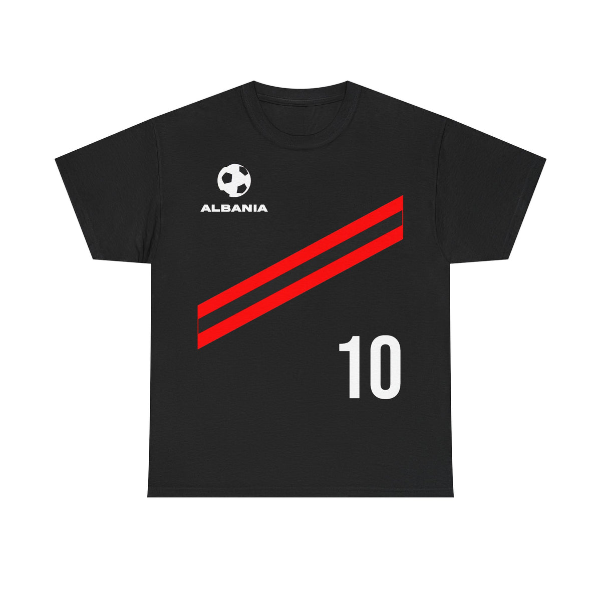 Camiseta unisex de Albania, escudo albanés, bandera, águila, fútbol, aficionado, deporte