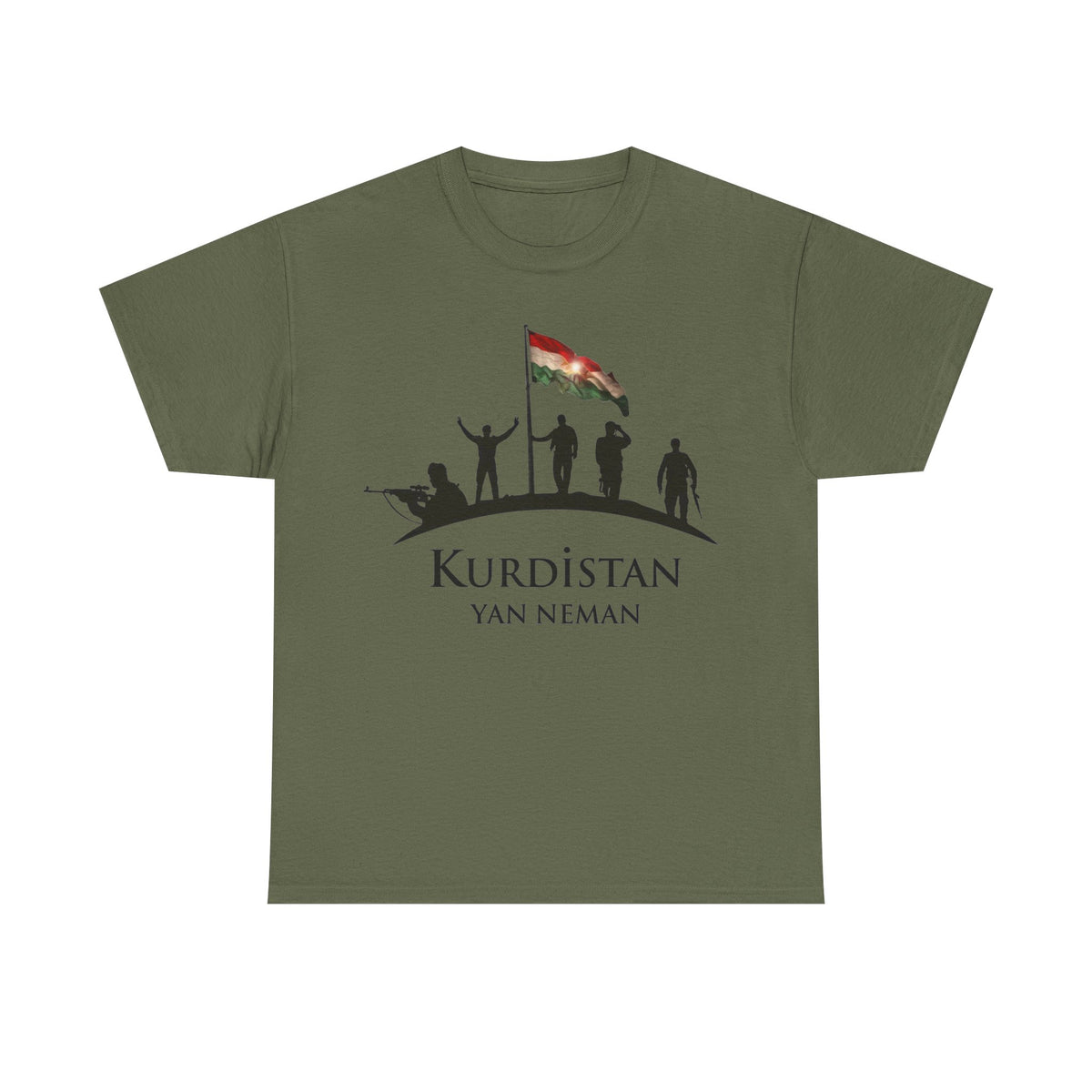 Kurdistan Yan Neman Flagge - Unisex T-Shirt