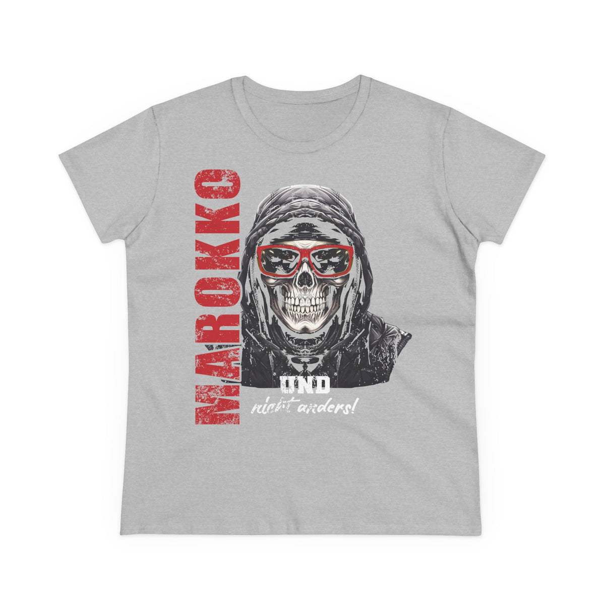 Escudo de Marruecos, bandera de Marruecos, orgullo, aficionada al fútbol y al deporte, idea de regalo - Camiseta para mujer