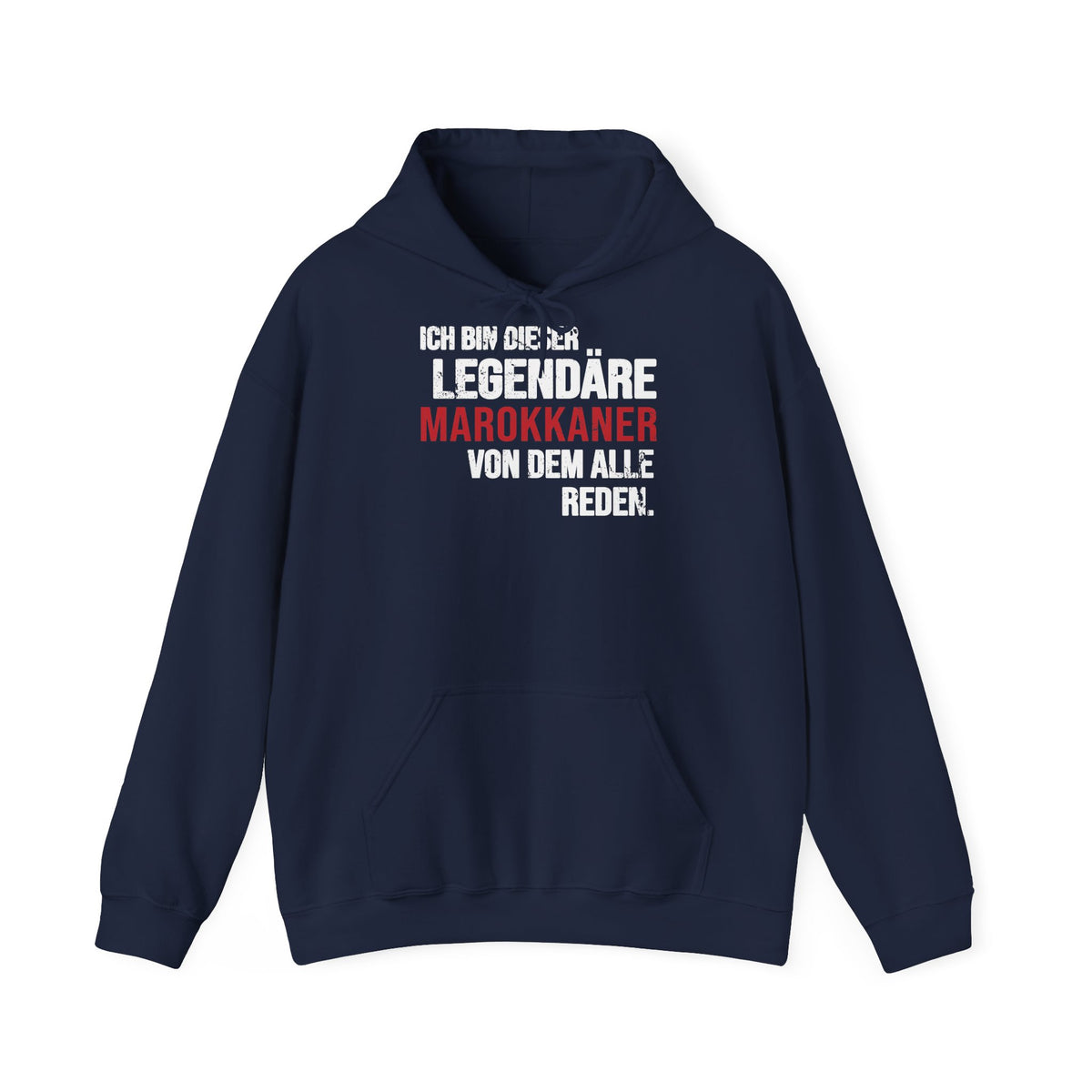 Stemma del Marocco Bandiera del Marocco Orgoglio Tifoso di calcio Sport Idea regalo - Felpa con cappuccio unisex