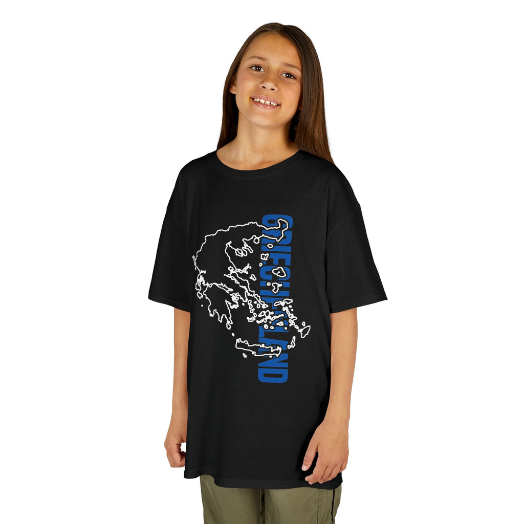 Greece Griechenland Flagge Wappen Heimat Fußball Sport Fan Geschenkidee - Für Kinder & Jugendliche Unisex T-Shirt