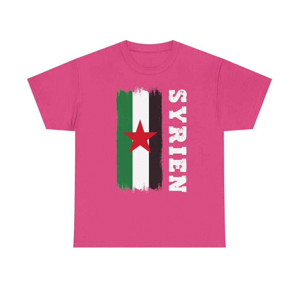 Syria Syrien Wappen Flagge Heimat Sport Fan Geschenkidee - Unisex T-Shirt