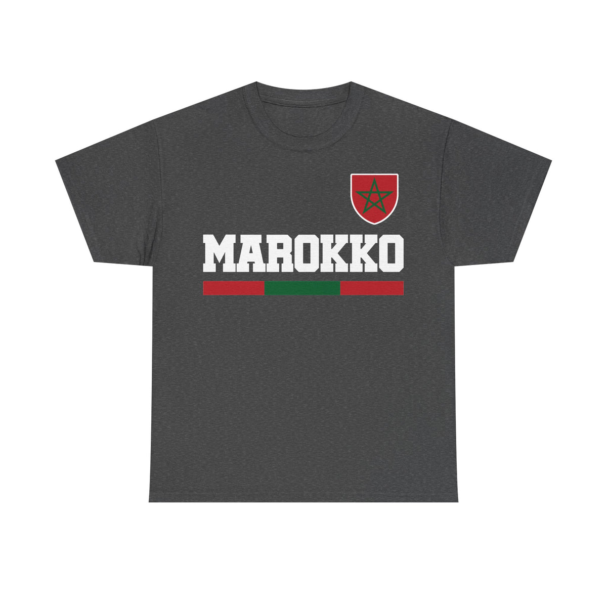Marokko Wappen Morocco Flagge Stolz Fußball Fan Sport FGeschenkidee - Unisex T-Shirt