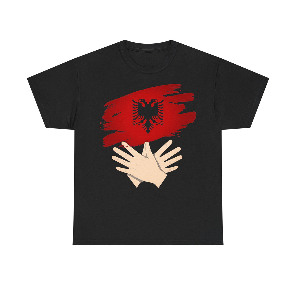 Albania Handmove Flagge Adler Geschenkidee - Unisex T-Shirt
