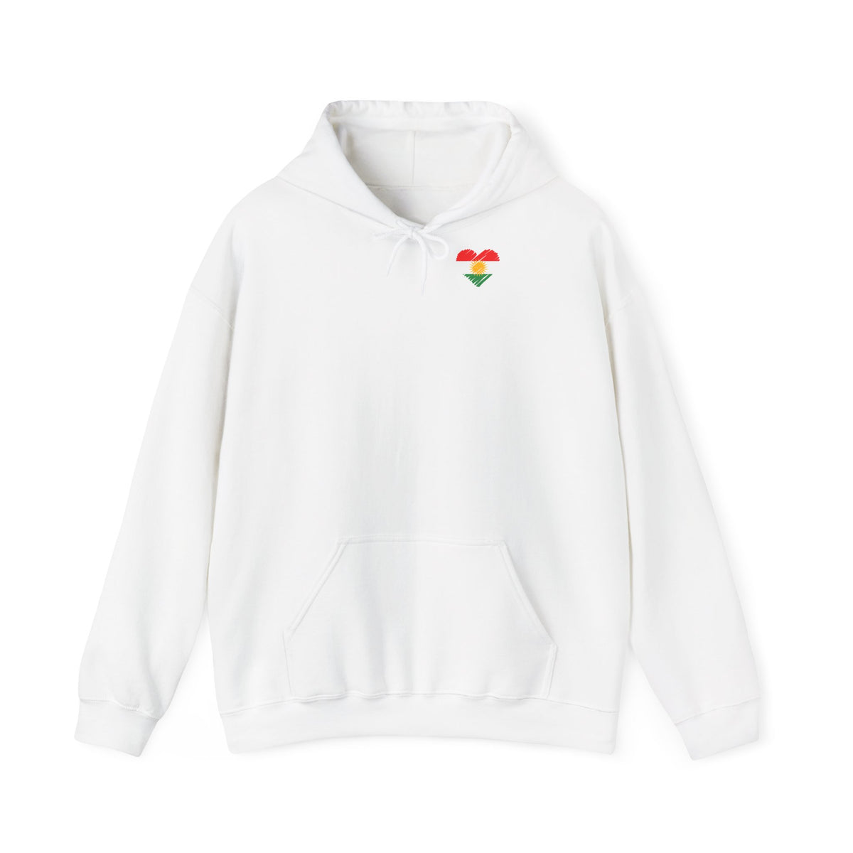 Kurdistan patria orgoglio stemma bandiera sport calcio regalo per tifosi - felpa con cappuccio unisex