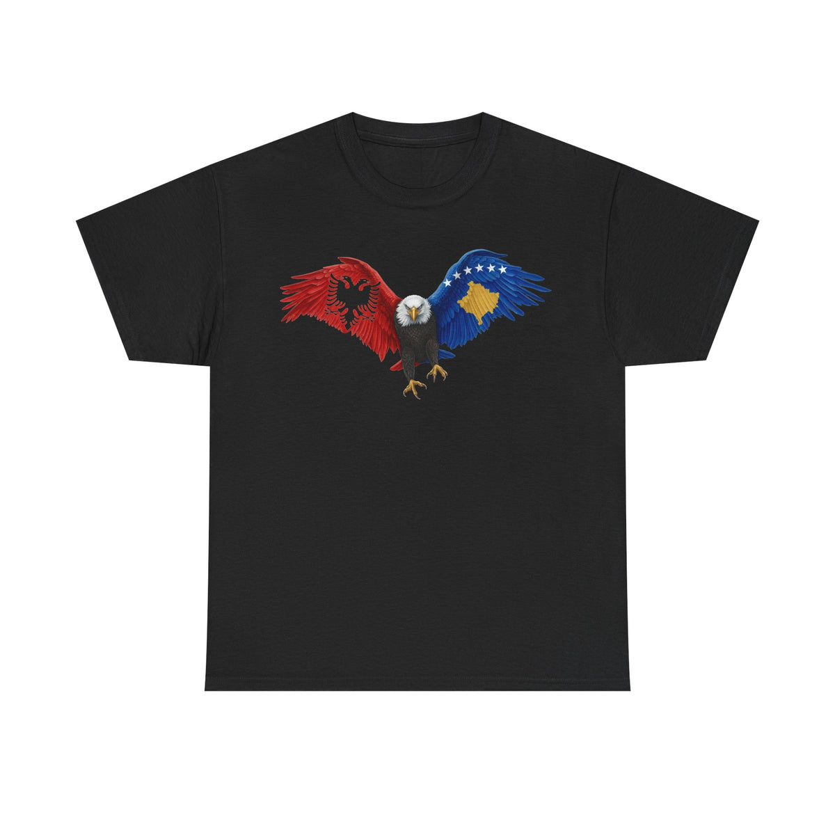 Albania Kosovo águila bandera orgullo arte - Camiseta unisex