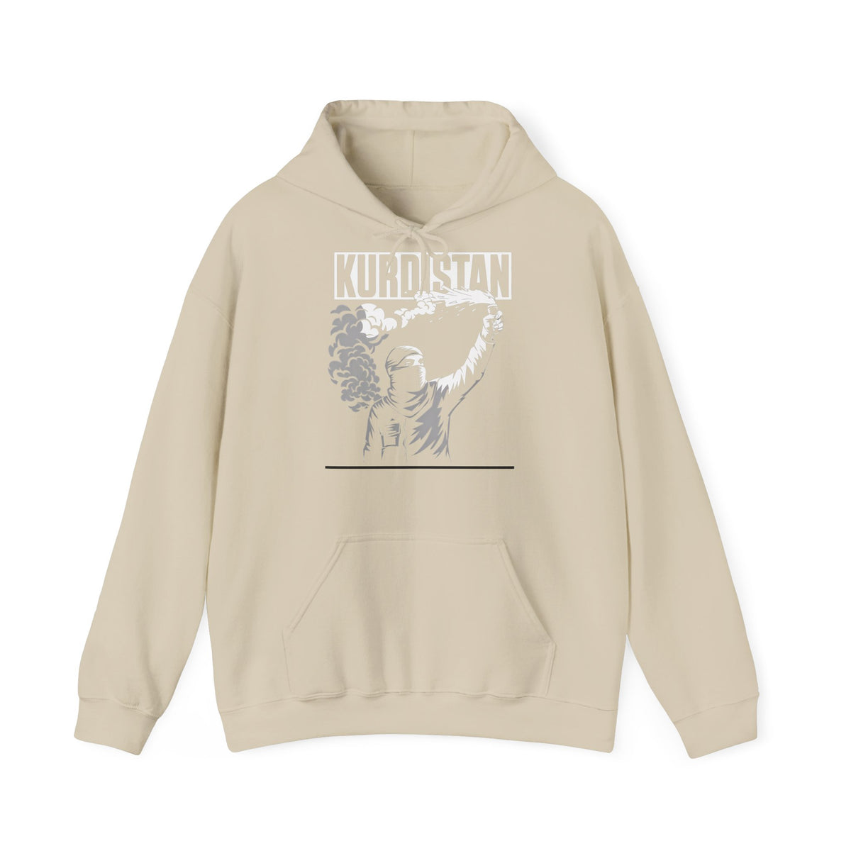 Kurdistan hooligan patria orgoglio stemma bandiera sport calcio tifoso regalo - Felpa con cappuccio unisex