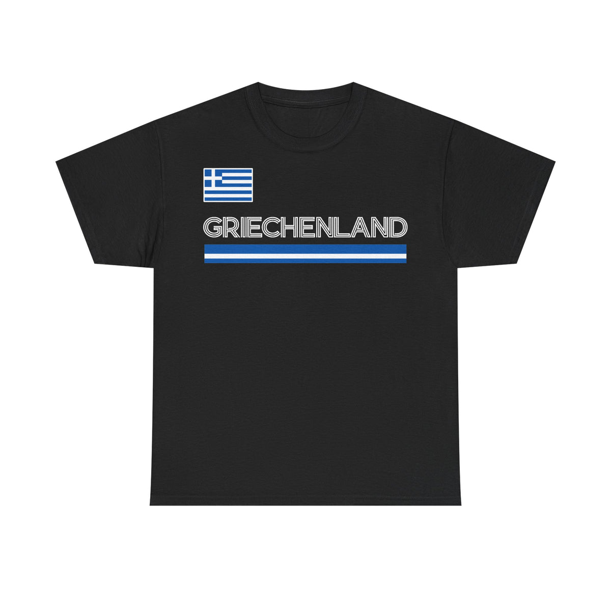 Grecia Grecia Bandera Escudo Patria Fútbol Deporte Aficionado Idea de regalo - Camiseta unisex