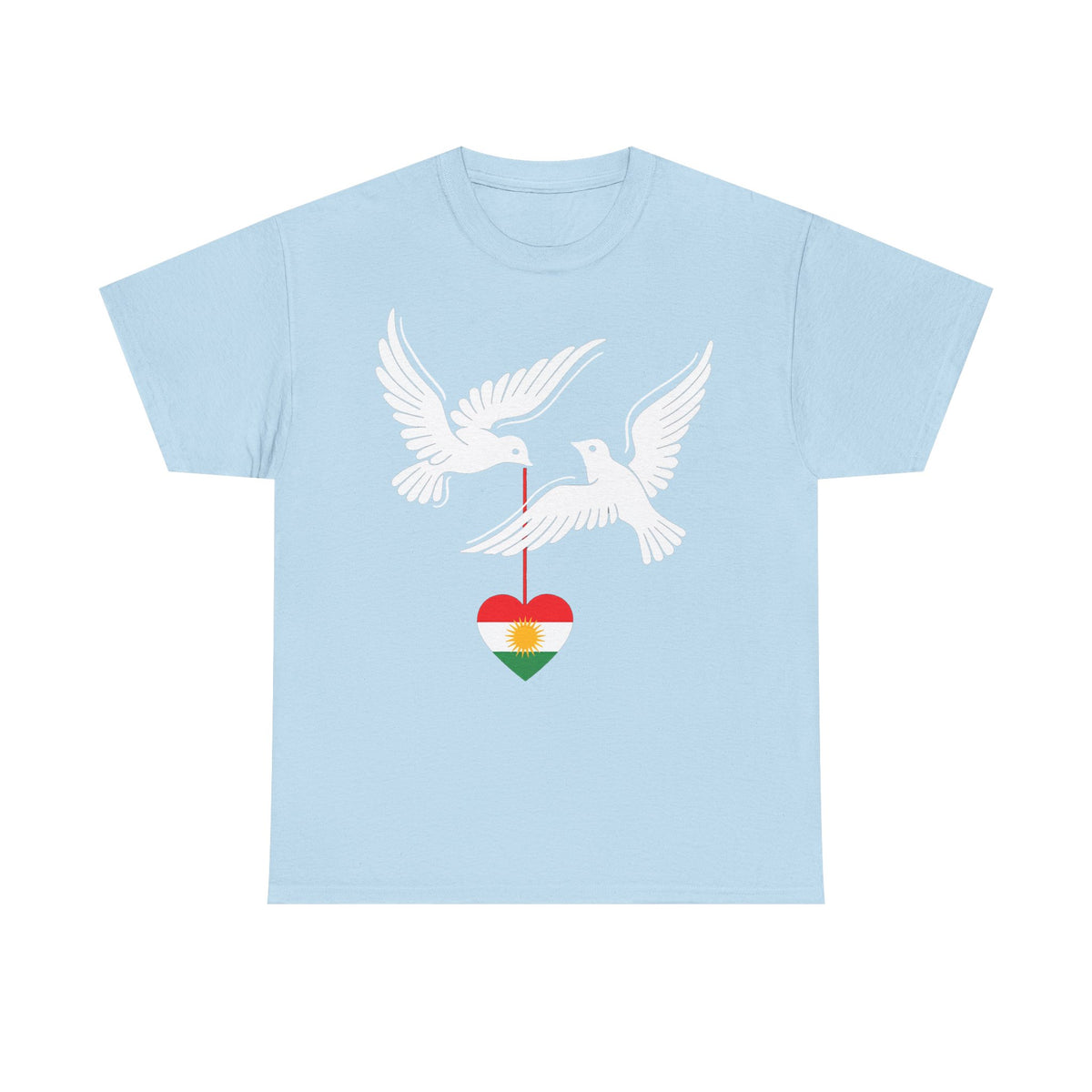Kurdistán Azadi Escudo Bandera Patria Newroz Regalo - Camiseta unisex