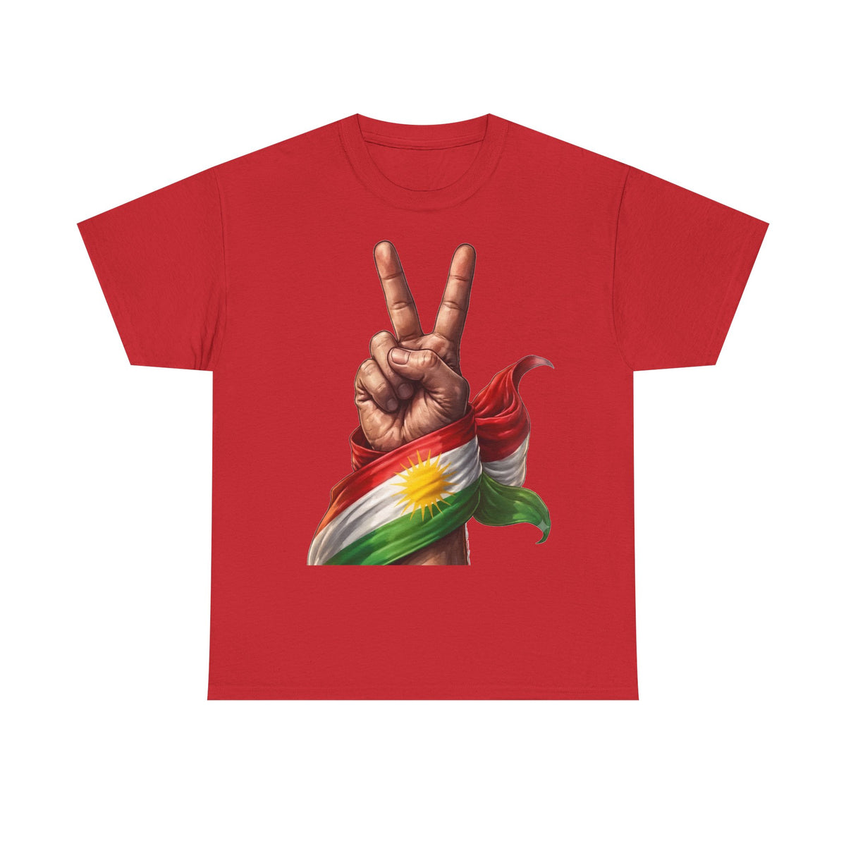 Kurdistán Paz Bandera Patria Orgullo - Camiseta unisex