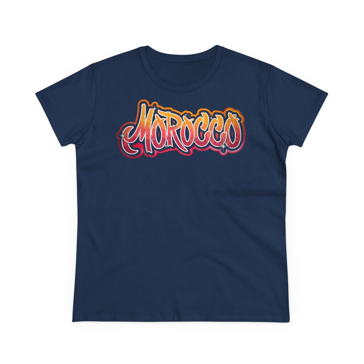 Escudo de Marruecos, bandera de Marruecos, orgullo, aficionada al fútbol y al deporte, idea de regalo - Camiseta para mujer