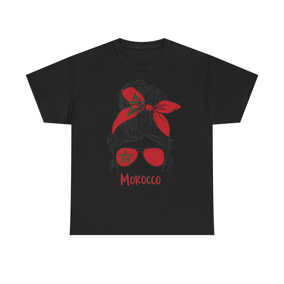 Marruecos Escudo Morocco Bandera Orgullo Fútbol Fan Deporte FIdea de regalo - Camiseta unisex
