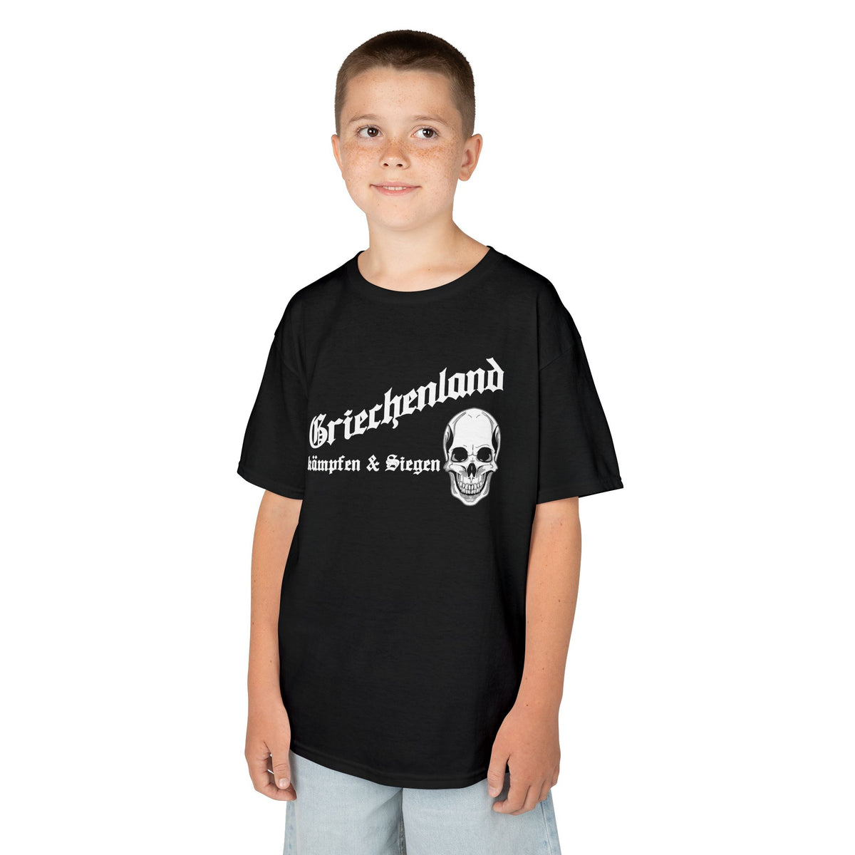 Greece Griechenland Flagge Wappen Heimat Fußball Sport Fan Geschenkidee - Für Kinder & Jugendliche Unisex T-Shirt