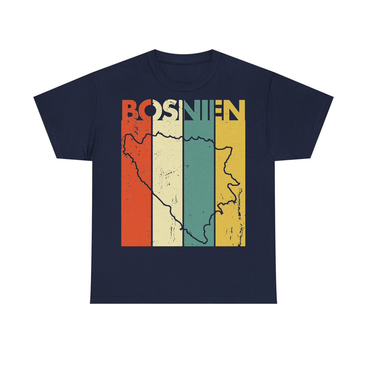 Bosnia Wappen Flagge Stolz Heimat Fußball fan Geschenkidee - Unisex T-Shirt