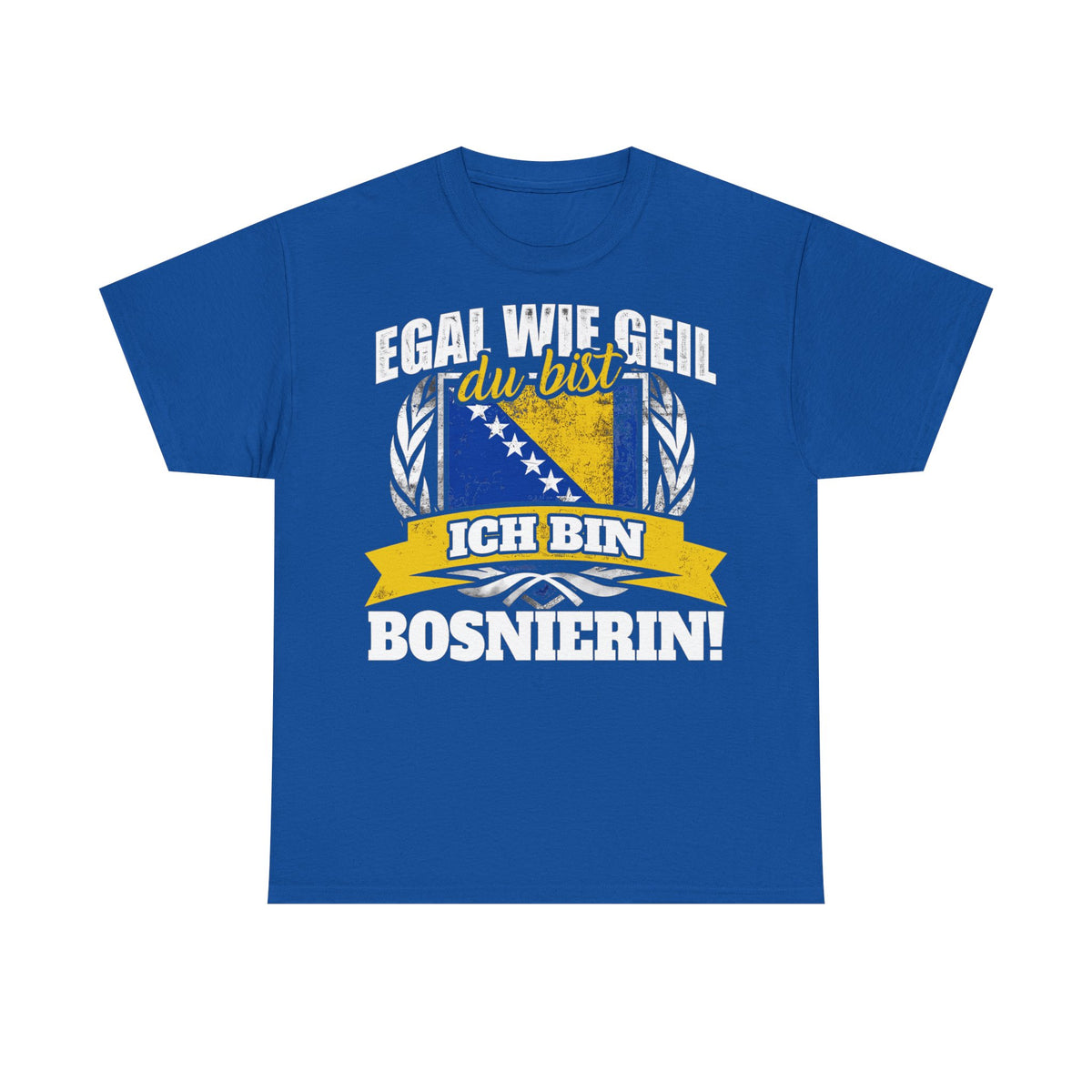 Bosnia Wappen Flagge Stolz Heimat Fußball fan Geschenkidee - Unisex T-Shirt
